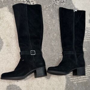 UGGS New Black Suede Knee-High Boots